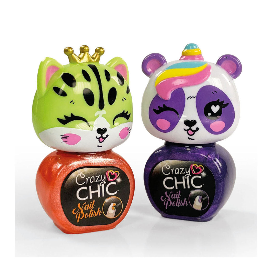 Clementoni Crazy Chic Nail Polple Orange Purple, 2st.