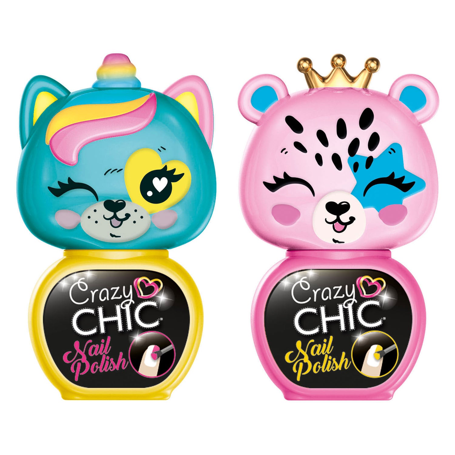 Clementoni Crazy Chic Nail Polish Pink Pink, 2st.