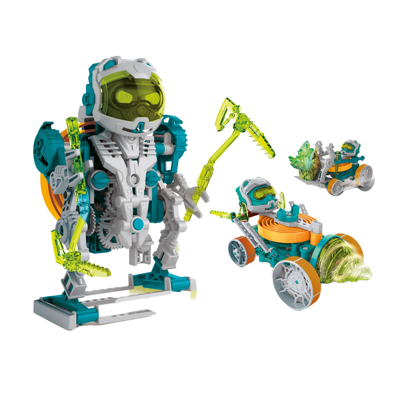 Clementoni Science and Space Space Miner Robotics 3in1 Bouwset