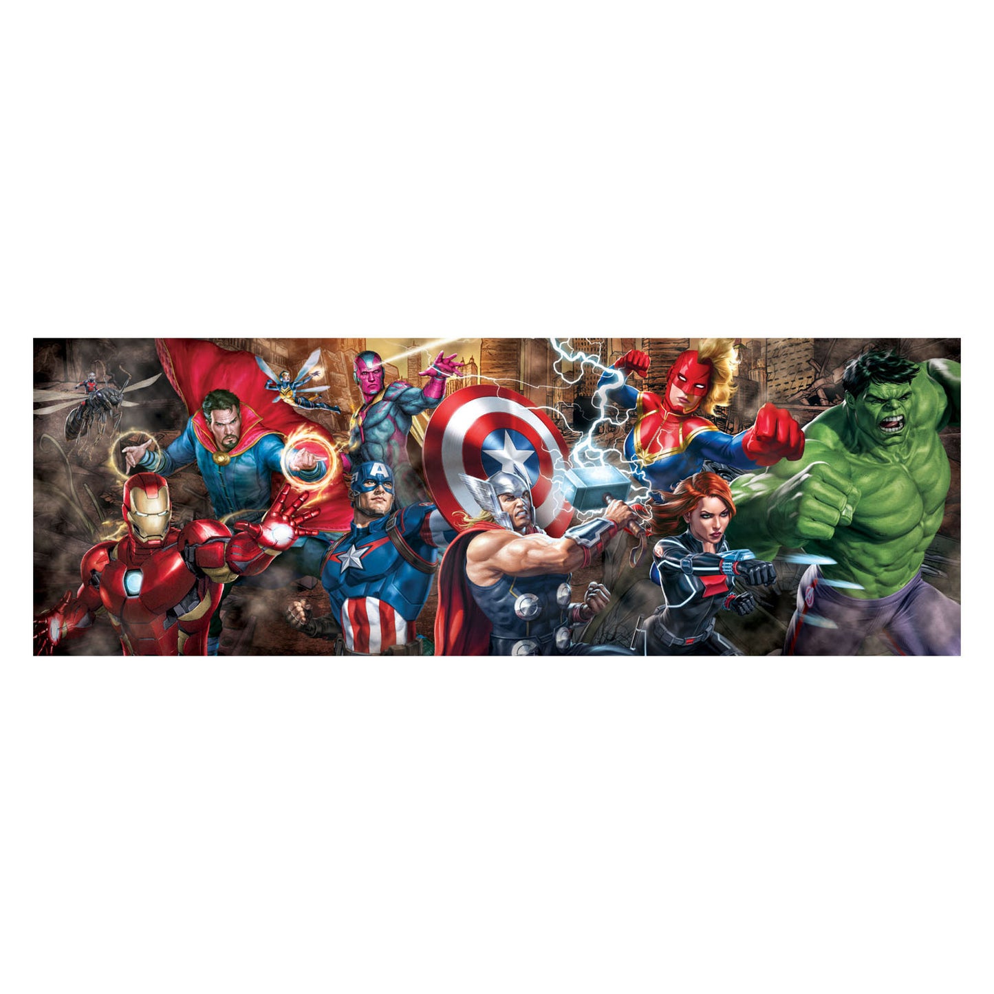 Clementoni puzzle puzzle panorama Marvel, 1000st.