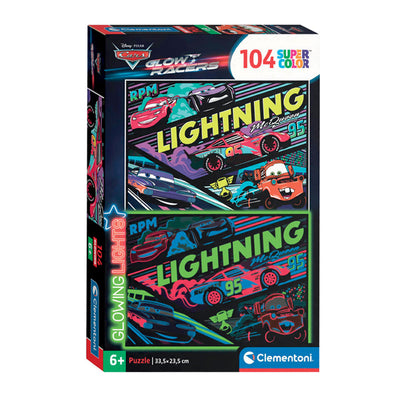 Clementoni Jigsaw Puzzle Super Color Lights Lights Cars, 104º.