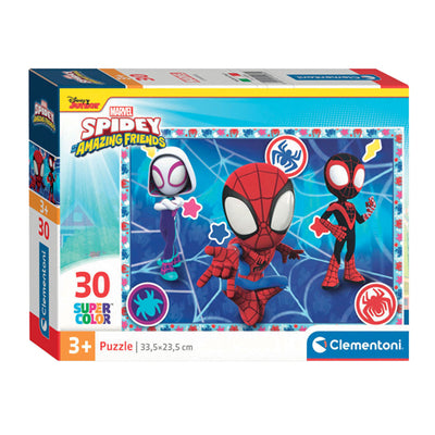 Clementoni Legpuzzel Super Color Spidey, 30st.