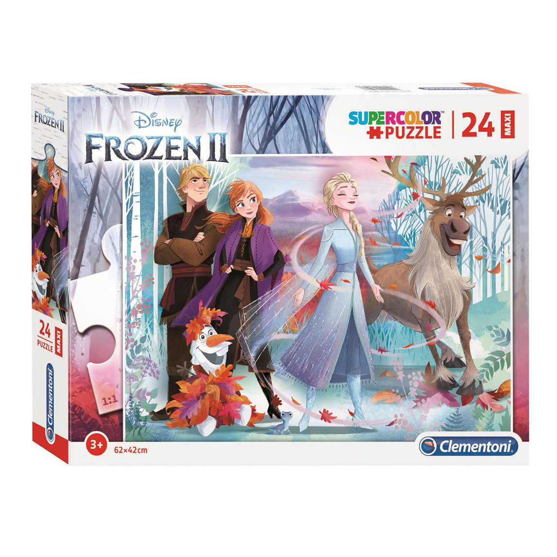 Clementoni Jigsaw Puzzle Super Color Maxi Frozen II, 24st.