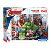 Clementoni puzzle puzzle Super Color Maxi The Avengers, 104st.