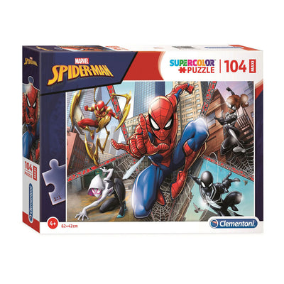 Clementoni Jigsaw Puzzle Super Color Maxi Spiderman, 104º.