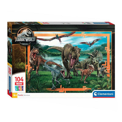 Clementoni Jigsaw Puzzle Super Color Maxi Jurassic World, 104st.