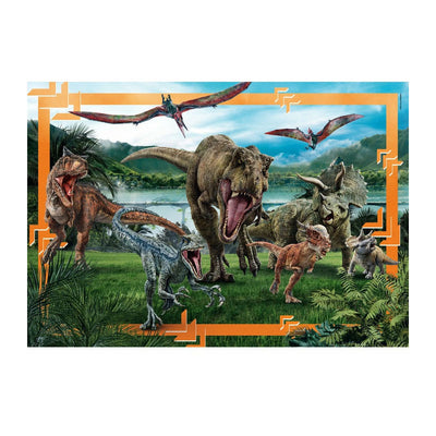 Clementoni puzzle puzzle super color maxi giurassic world, 104st.