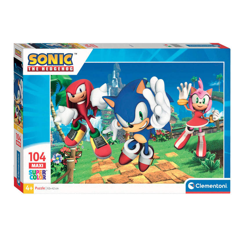 Clementoni Jigsaw Puzzle Super Color Maxi Sonic, 104º.