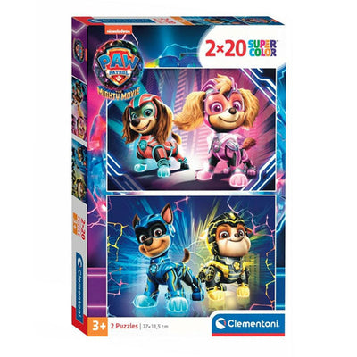 Clementoni puzzle puzzle Super Color Paw Patrol, 2x20st.