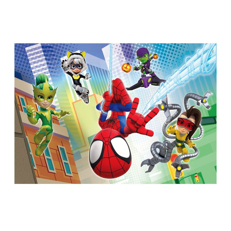 Clementoni Jigsaw Puzzle Super Color Spidey y sus increíbles amigos 2x60st.