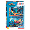 Clementoni puzzle puzzle super color ruote calde, 2x60st.