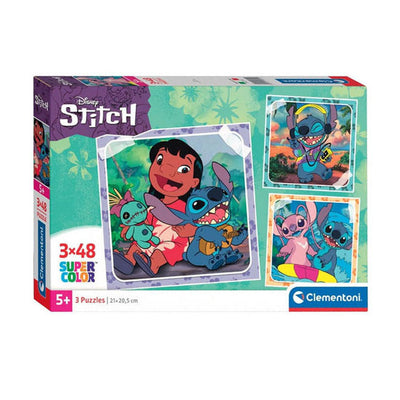 Clementoni Legpuzzel Super Color Vierkant Stitch, 3x48st.