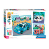 Clementoni Jigsaw Puzzle Super Color Square Services de emergencia, 3x48st.