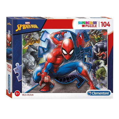 Clementoni puzzle puzzle Super Color Spiderman, 104st.