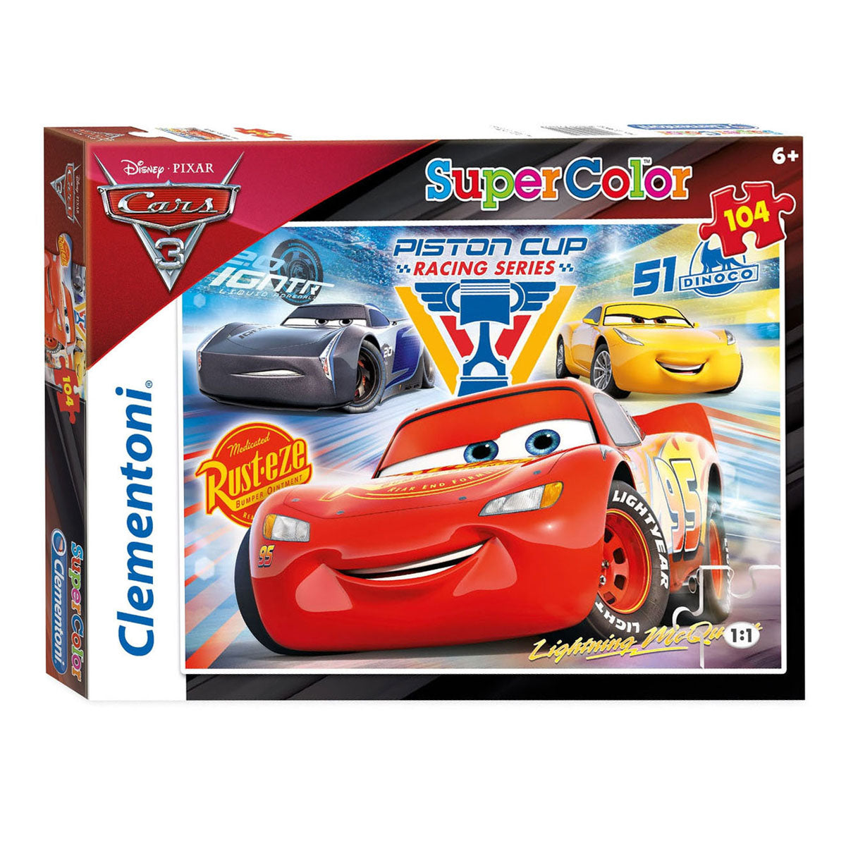 Clementoni Jigsaw Puzzle Super Color Cars, 104º.