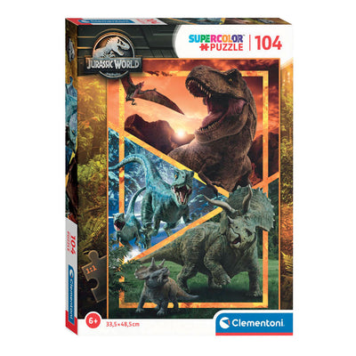 Clementoni puzzle puzzle Super Color Jurassic World, 104st.