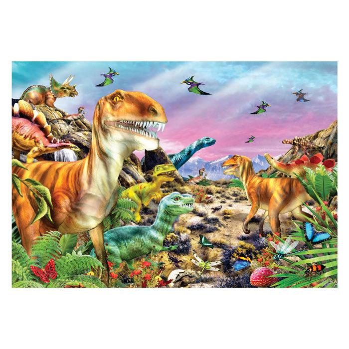 Clementoni Jigsaw Puzzle Super Color Land of Dinosaurs, 104.