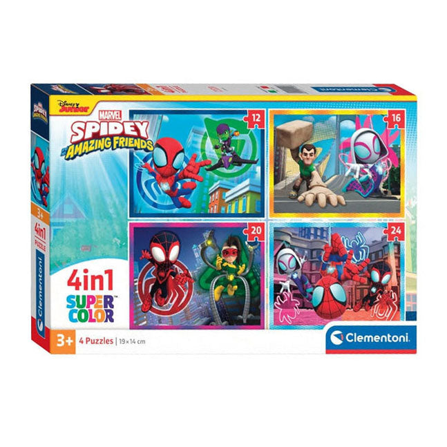 Clementoni Legpuzzel 4in1 Spidey e i suoi fantastici amici