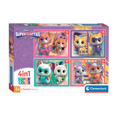 Clementoni Jigsaw Puzzle 4in1 Super Kitties