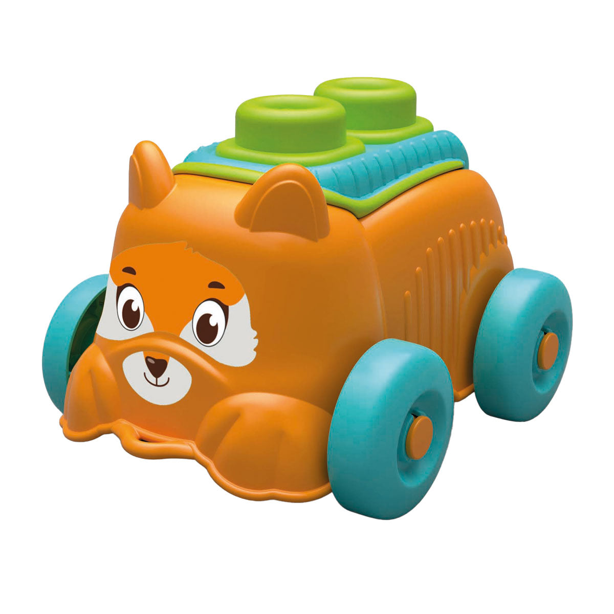 Clementoni Baby - Clemmy Sensory Puppy Orange con bloques suaves, 5dlg.