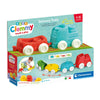 Clementoni Baby - Clemmy Sensory Train con blocchi morbidi, 12dlg.