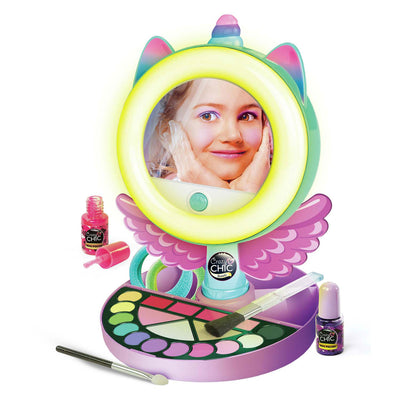 Clementoni Crazy Chic - Unicorn Spiegel con anello a led