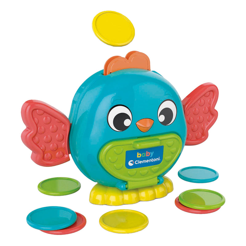 Clementoni Baby Vogel Bank con monete, 9dlg.