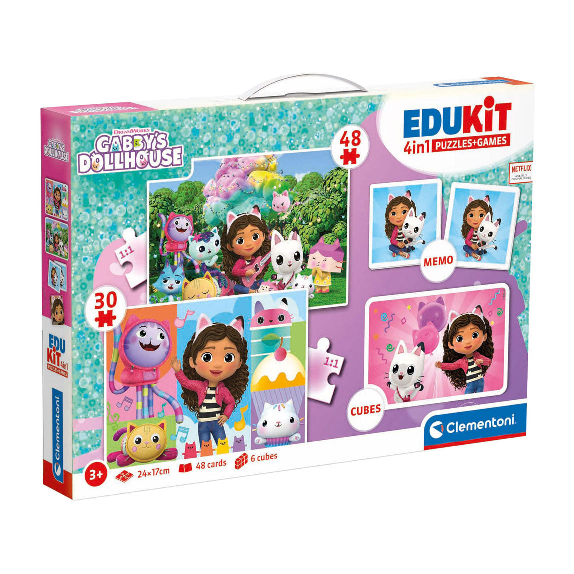 Poppenhuis Edukit 4in1 de Clementoni Gabby 4in1 Rompecabezas y juegos