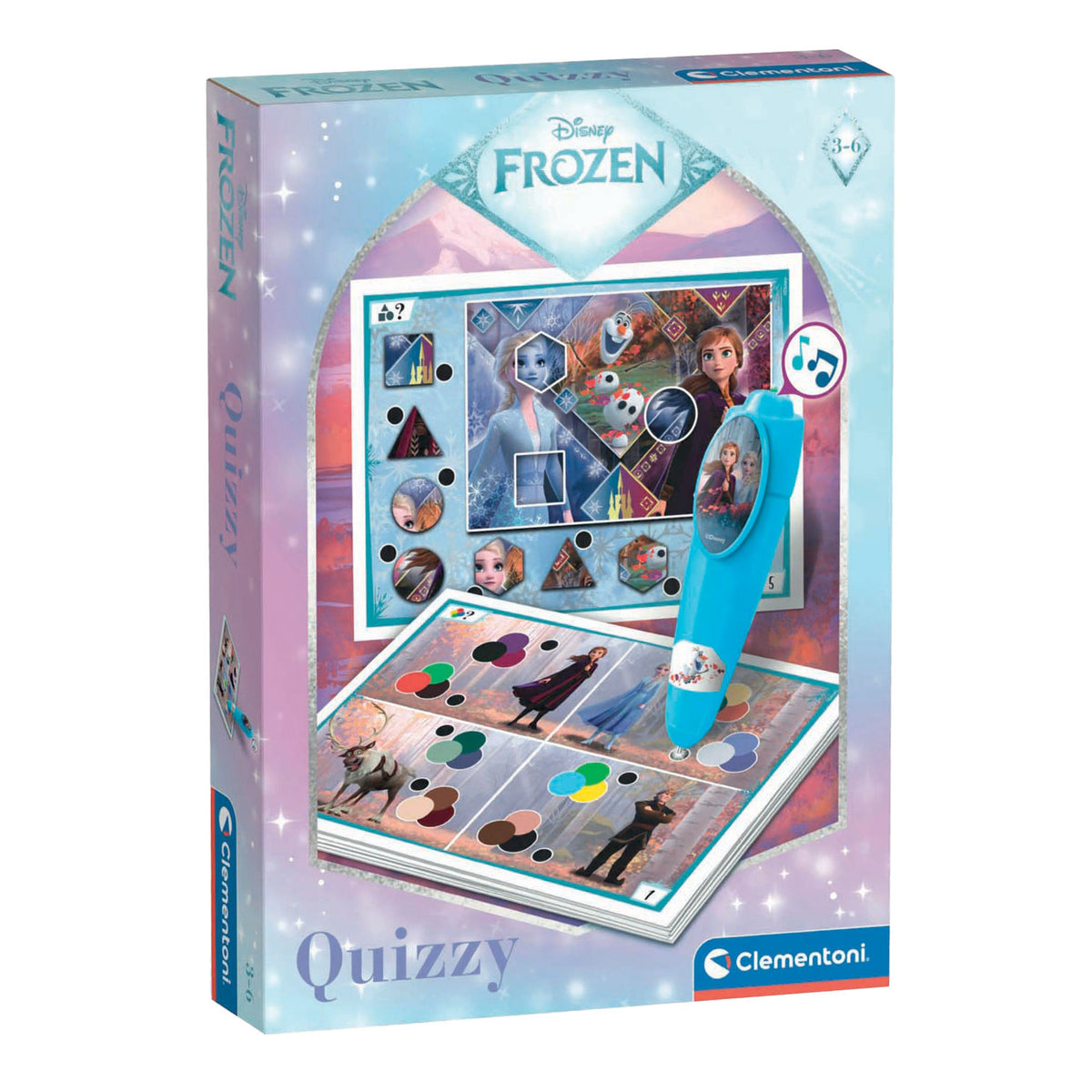 Clementoni - quizzy - disney frozen - educatief spel met elektronische pen - vanaf 3 jaar