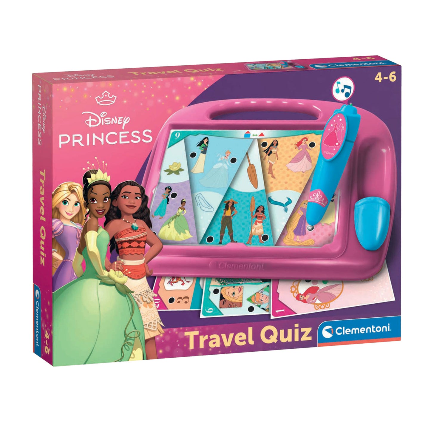 Clementoni disney princess quizzy reisspel