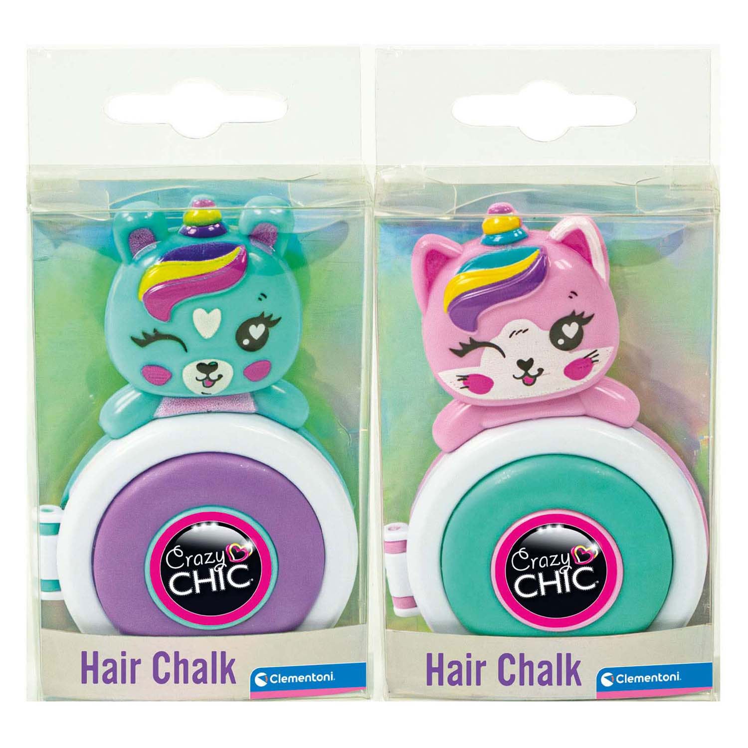 Clementoni Crazy Chic Lovely Hair Chalk Unicorn Purple Blue