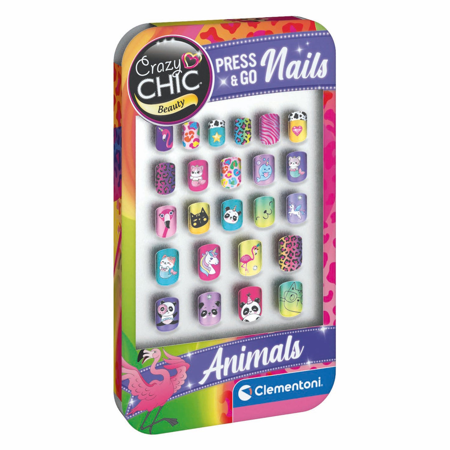 Clementoni Crazy Chic Press Go Nagels - Animales
