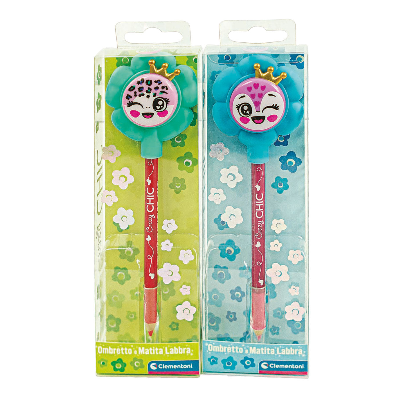 Clementoni Crazy Chic Eye ombre e Lipiner Bloem - Turquoise Blue