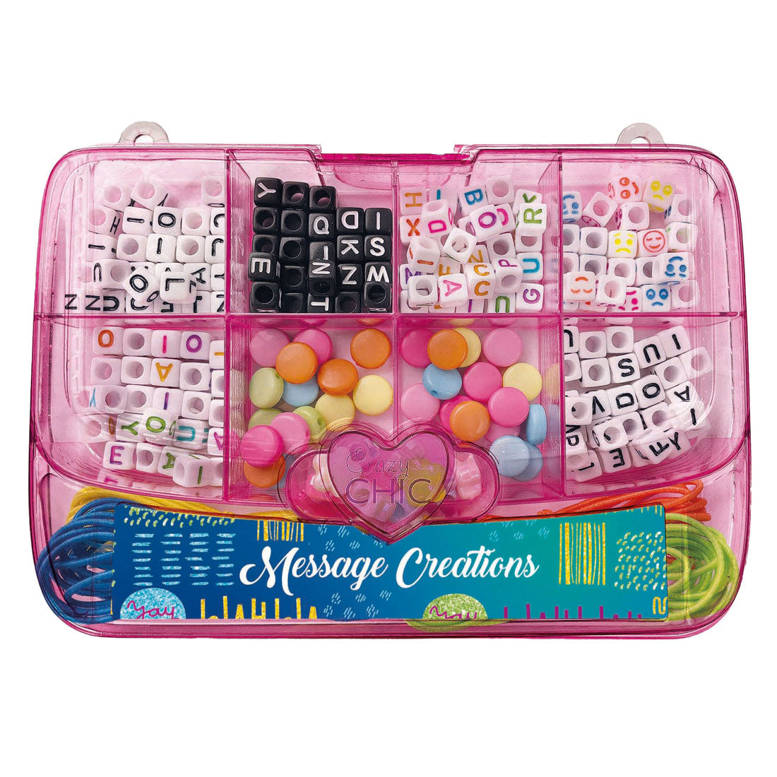 Clementoni Crazy Chic Jewelry Crea set di perline in StorageBox Pink
