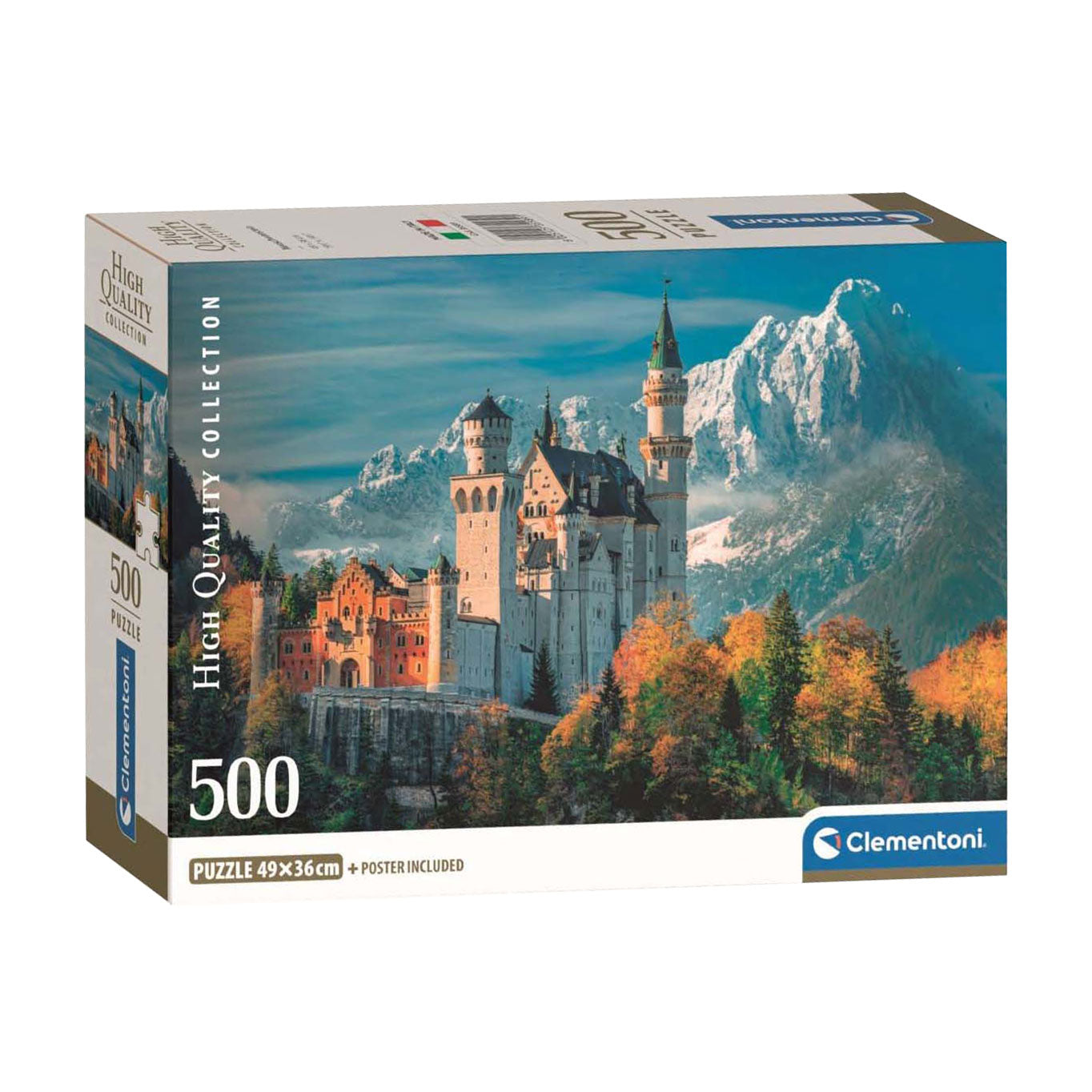 Puzzle de Clementoni Jigsaw Neuschwanstein Castle, 500st.