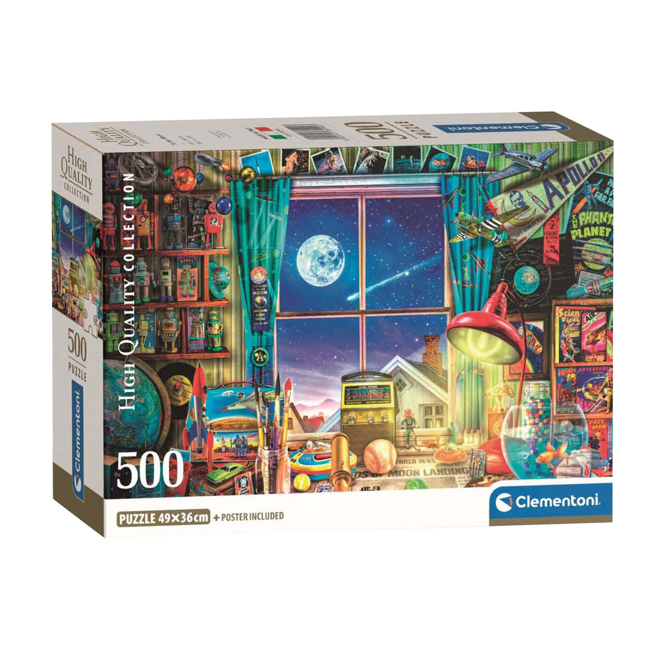 Clementoni Jigsaw Puzzle to the Moon, 500st.