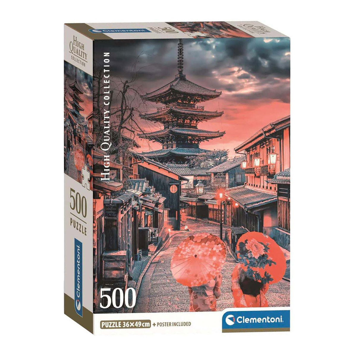 Clementoni Jigsaw Puzzle Evening en Kioto, 500º.