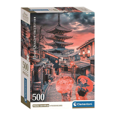 Clementoni Jigsaw Puzzle Evening en Kioto, 500º.