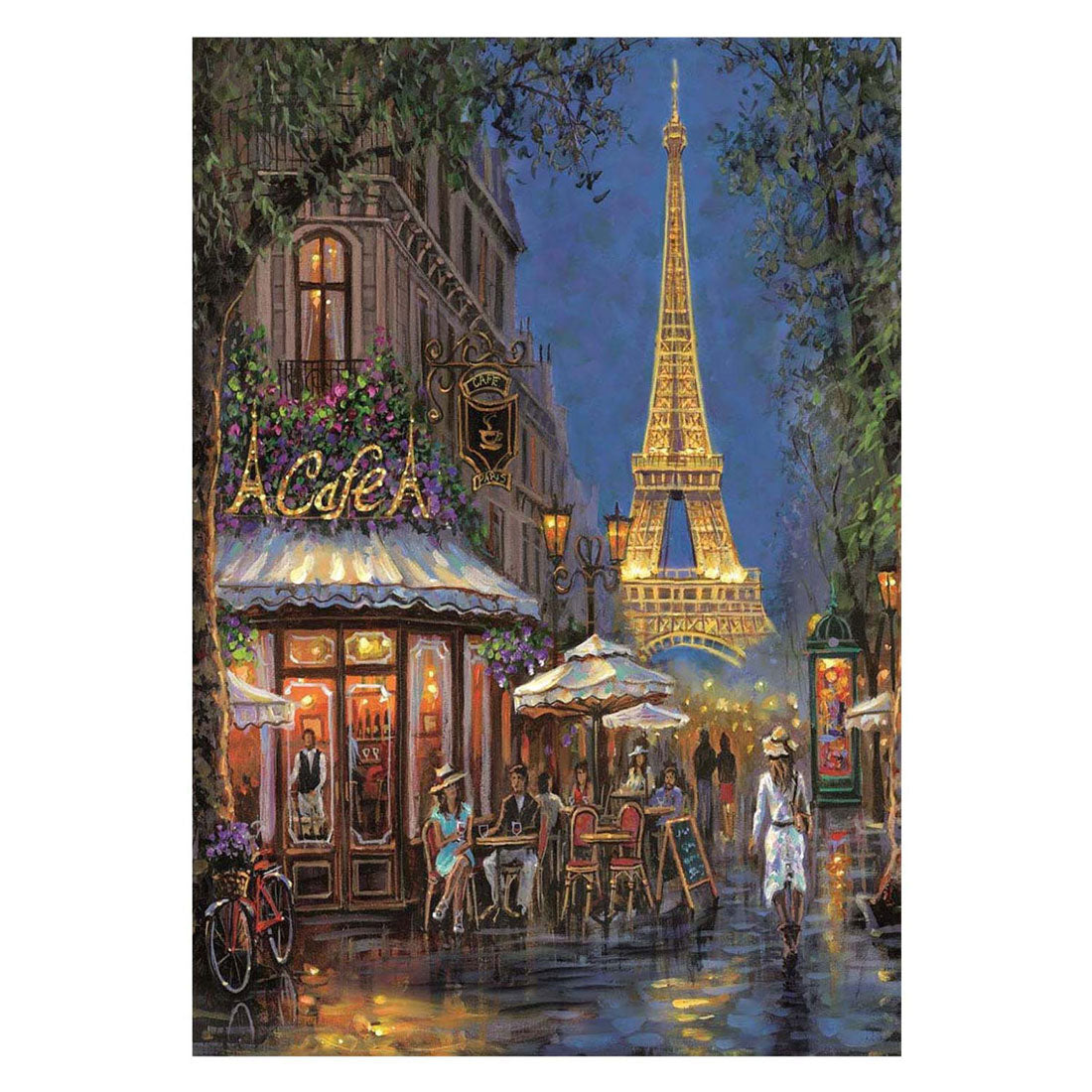 Clementoni Jigsaw Puzzle Night al Eiffel Café, 500st.