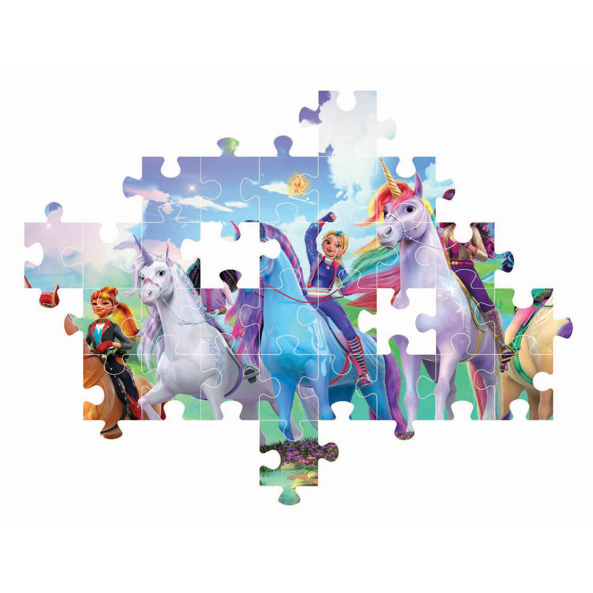 Clementoni puzzle academia unicornio - 104 piezas.