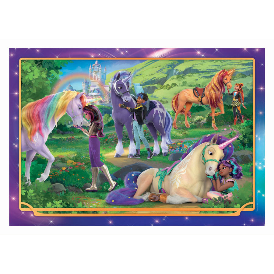 Clementoni puzzle academia unicornio - 104 piezas.