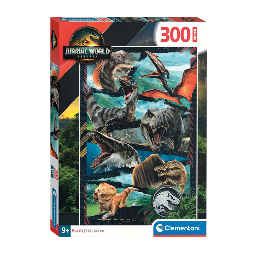 Puzzle Clementoni Super Jurassic World, 300 pezzi.