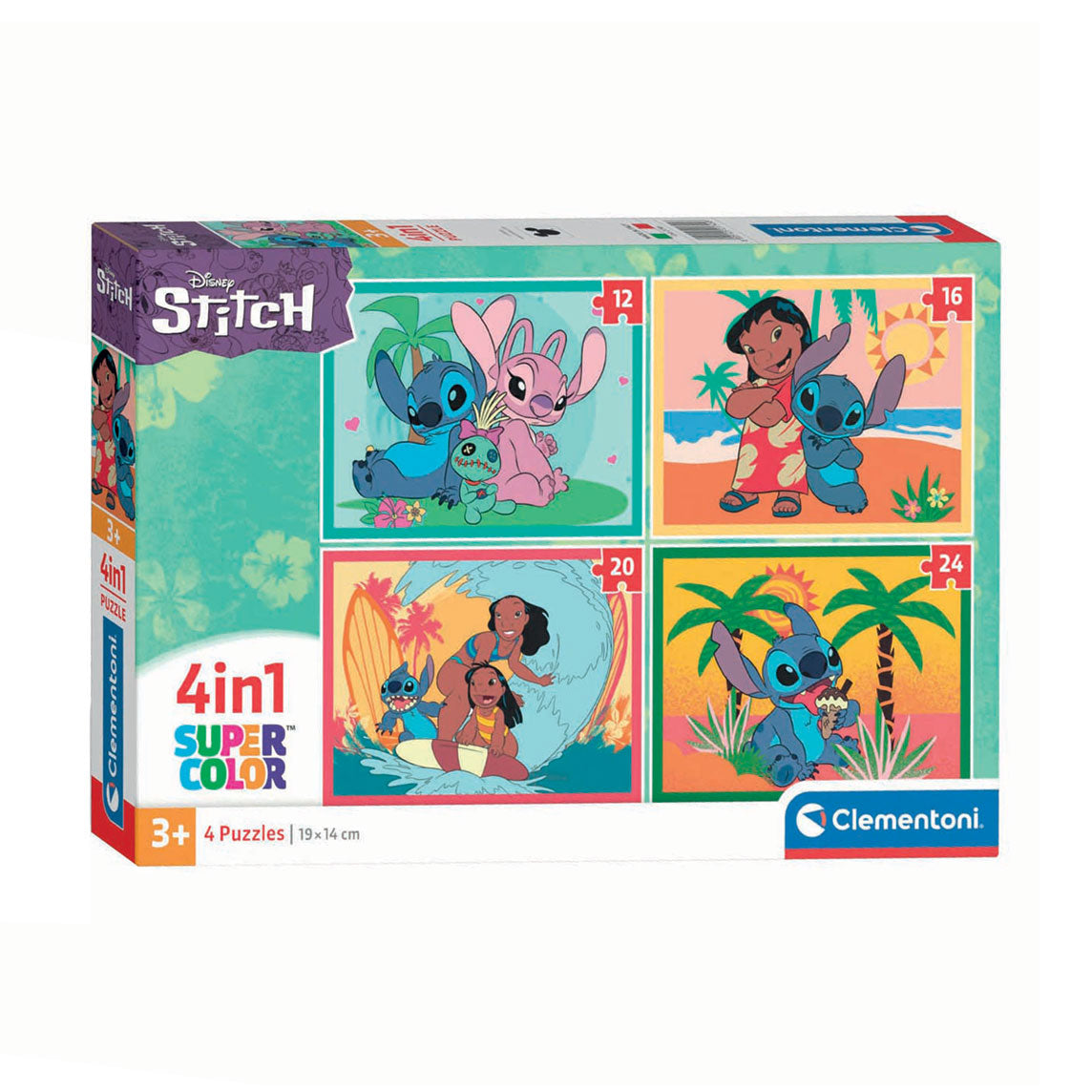 Clementoni Super Color Legpuzzle 4in1 Stitch