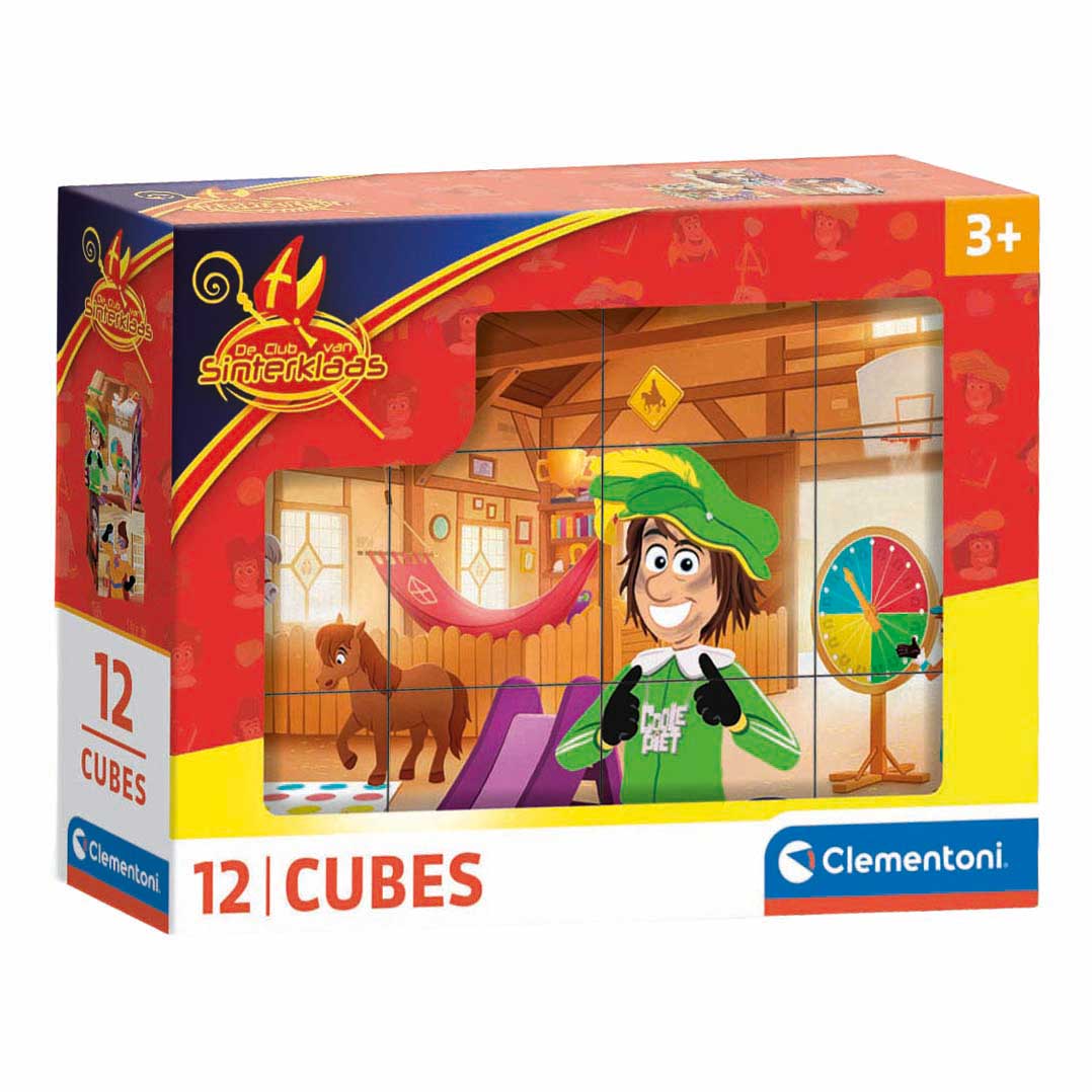 Clementoni rompecabezas de bloques Sinterklaas - 12 piezas.