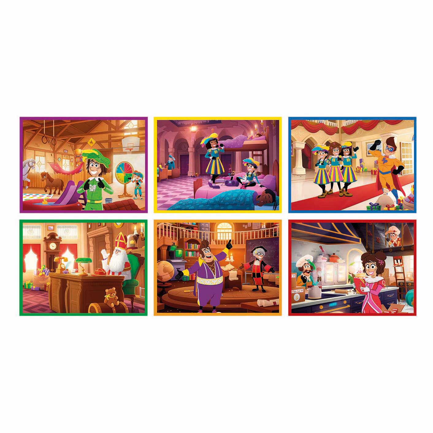 Clementoni rompecabezas de bloques Sinterklaas - 12 piezas.