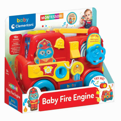 Camión de bomberos montessori bebé clementoni