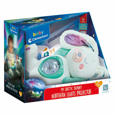Peluche coniglietto Clementoni interattivo Aurora Boreale