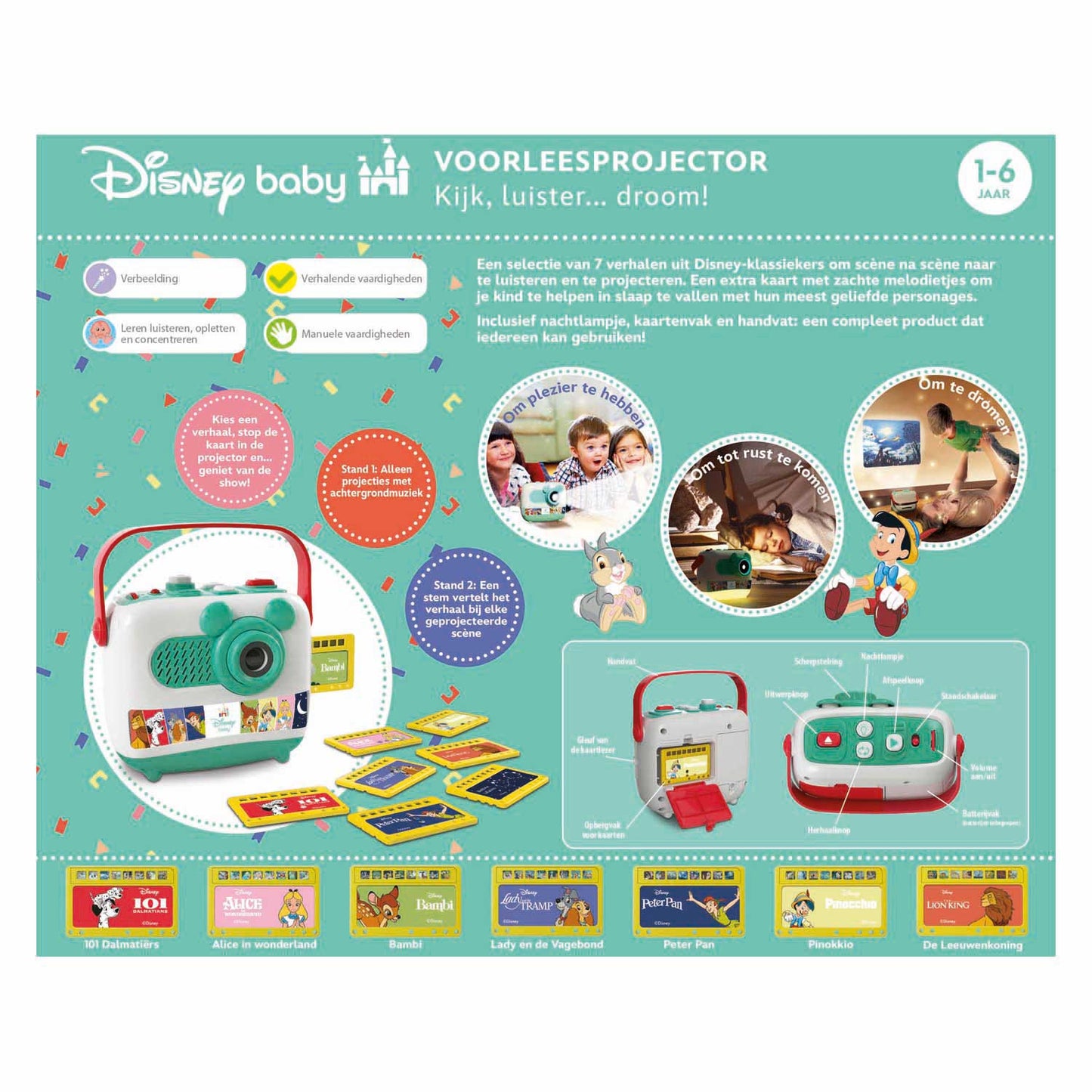Clementoni Disney baby reading projector