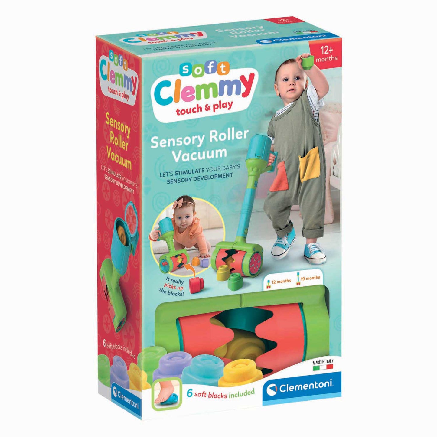 Clementoni aspirador soft clemmy con 6 bloques
