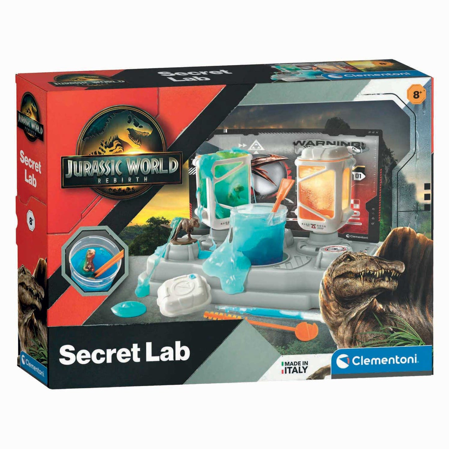 Clementoni laboratorio secreto del mundo jurásico haciendo limo